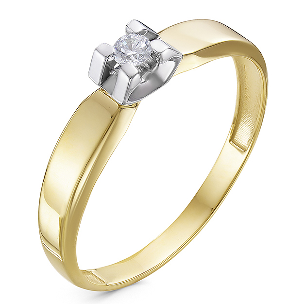 Кольцо, золото, бриллиант, БР111433рл